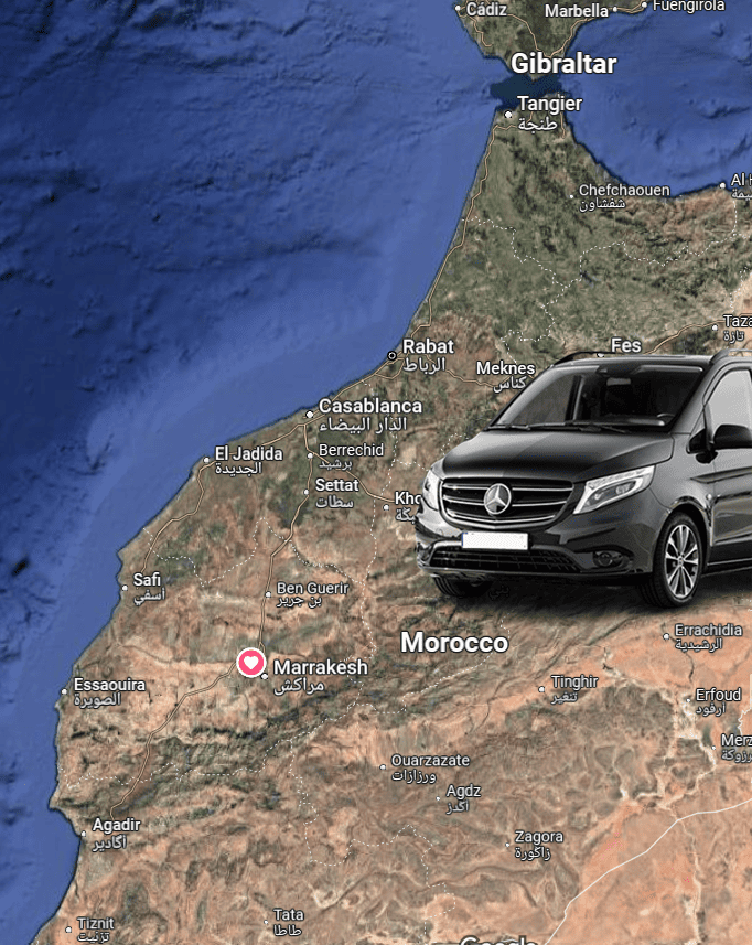 Reliable intercity transfer from Marrakech to Essaouira, Casablanca, and Atlas Mountains.